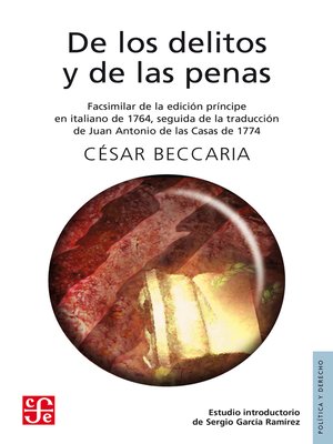 cover image of De los delitos y de las penas